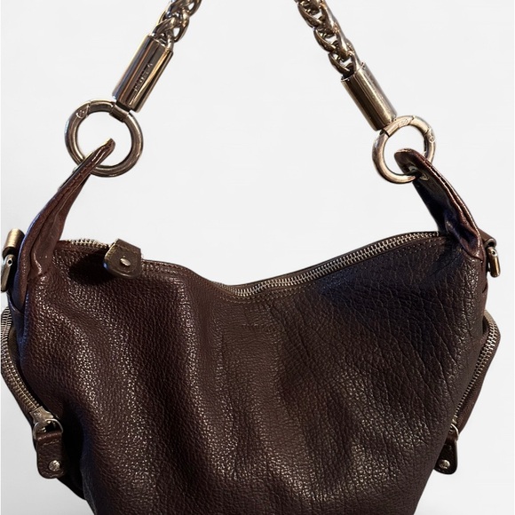 Furla Dark Brown Leather Bag - Picture 1 of 7